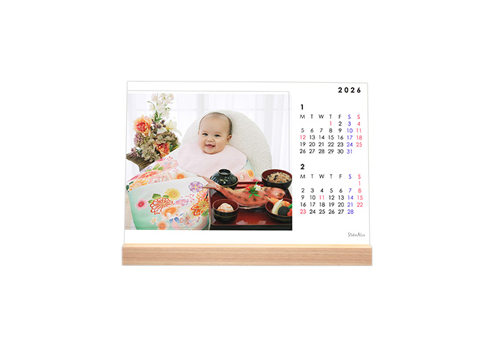 卓上カレンダー 6カット シンプル