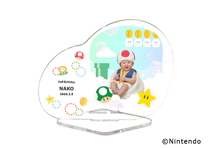 アクリルスタンドミニ　プレートタイプ スーパーマリオ