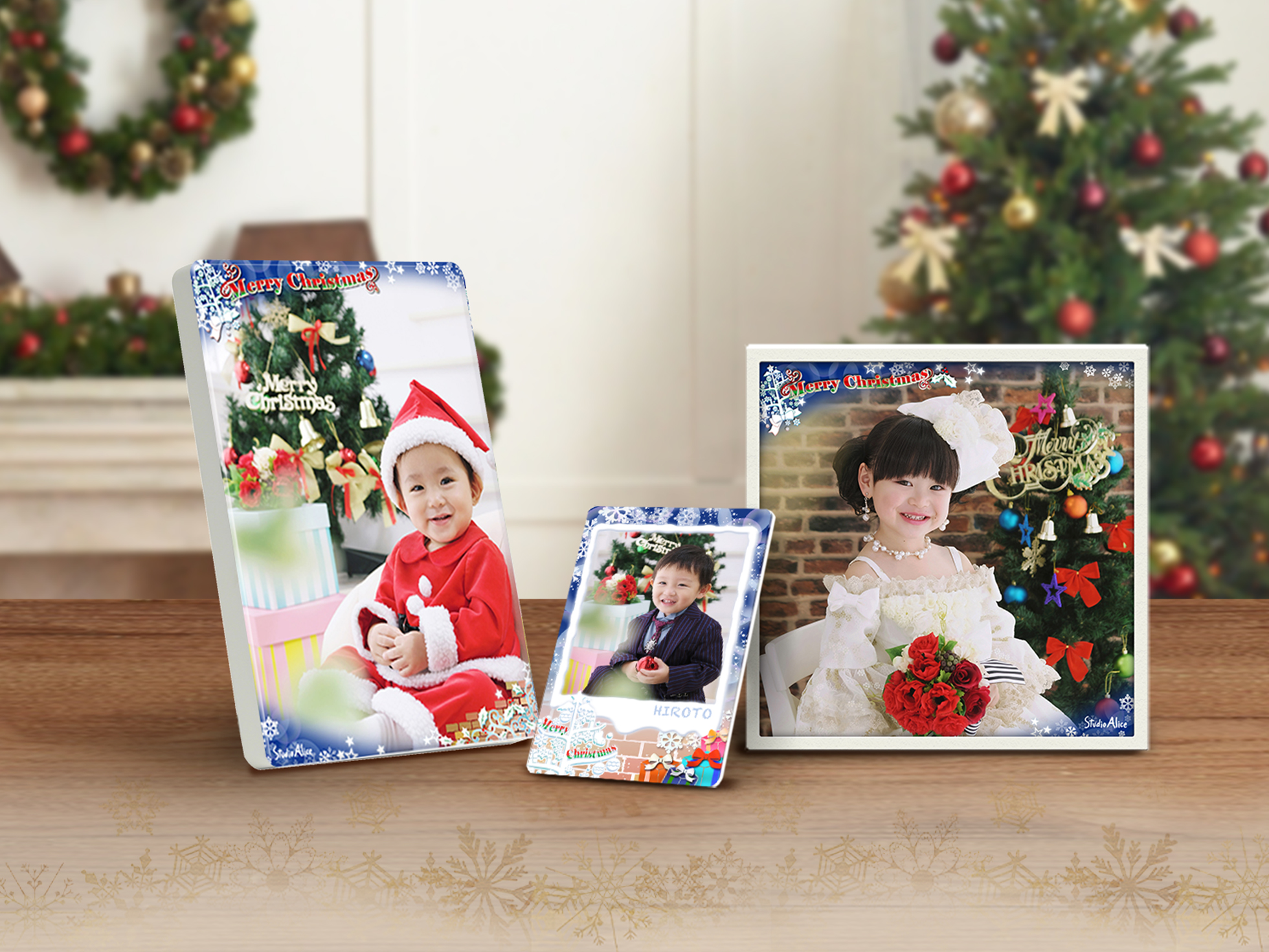 スタジオアリスでクリスマス撮影